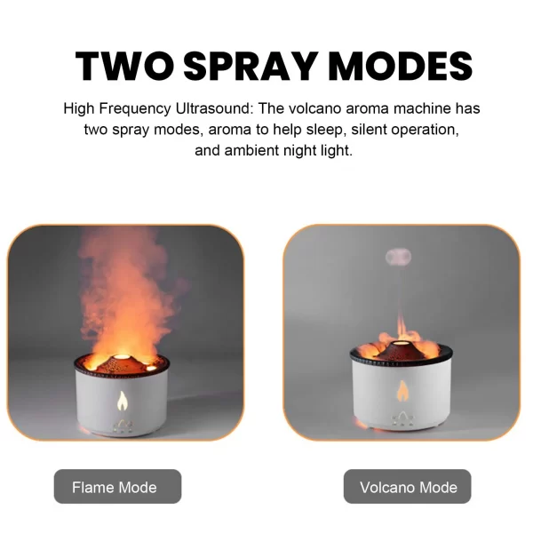 Volcano Diffuser Modes