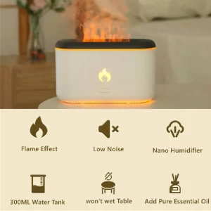 H801 Flame Humidifier Diffuser 02